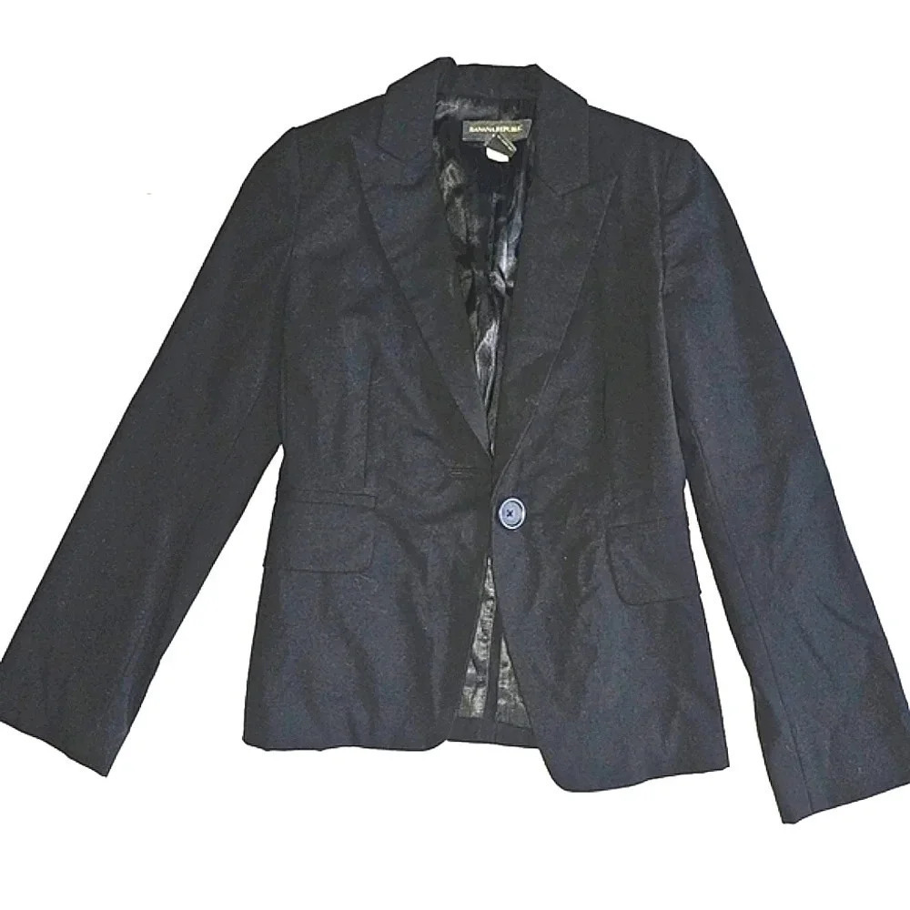 Banana Republic Silk Lined Blazer
